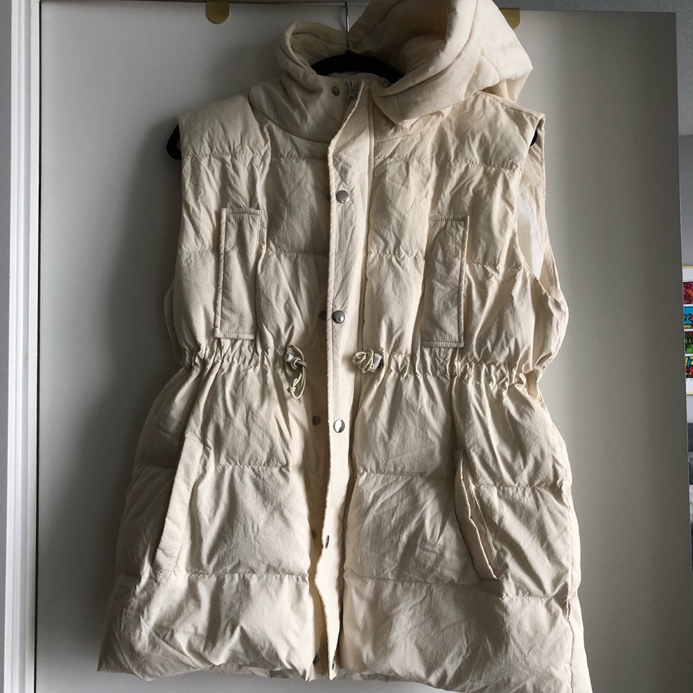 Dazy Cream Puffer Vest US M-L